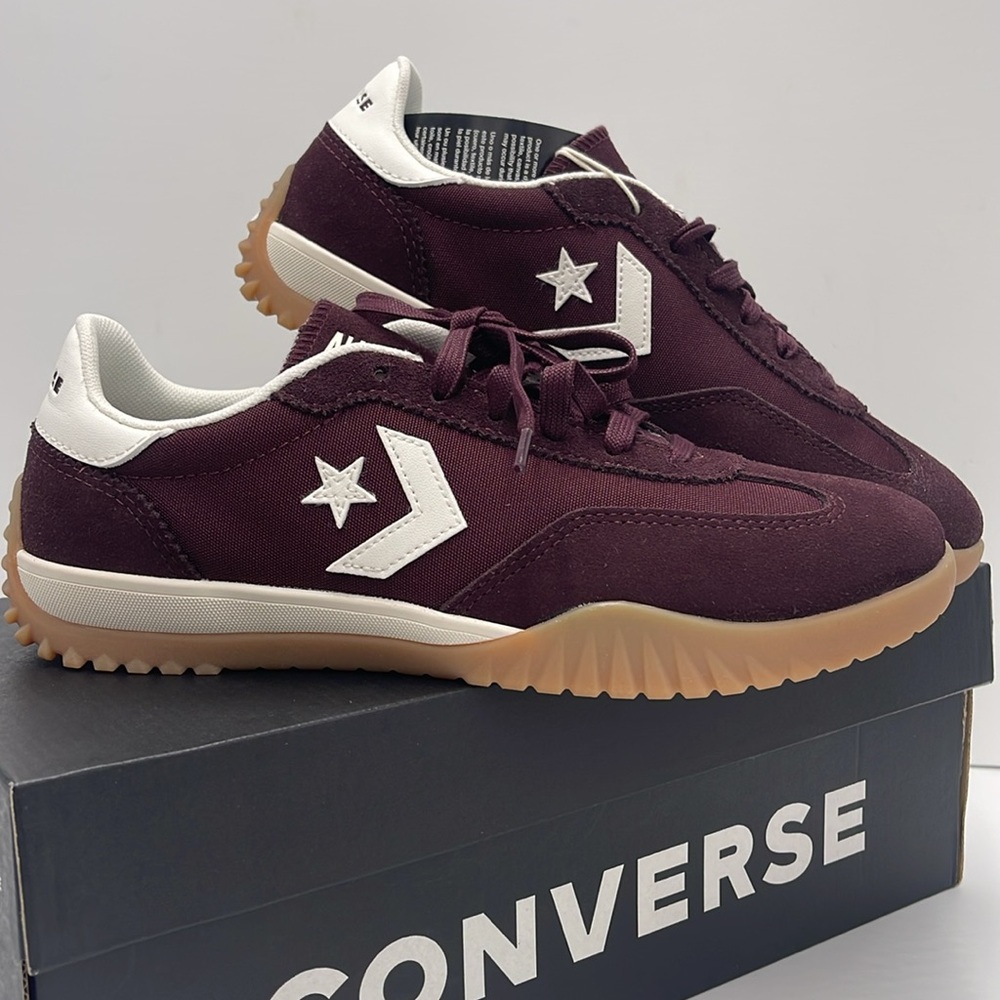 Converse Men’s RUN STAR TRAINER OX BLOODSTONE/EGRET/WHITE A13360C Sneakers - Picture 8 of 16